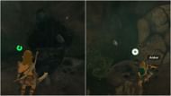 Mineral deposits appear like darkish rocks (Image via YouTube/ RIOT GEAR GAMING)
